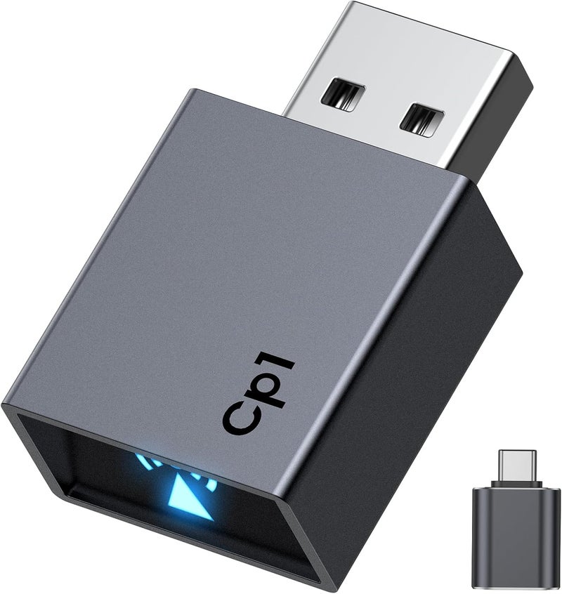 CNDPSTE Wireless CarPlay Adapter for iPhone[2025 Upgrade]Convert Wired to Mini Wireless Bluetooth Car Play Adapter, Plug and Play Stable Connection Compatible for Cars from 2016 & iOS 10+,USB A/Type C - Image 1